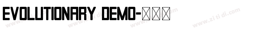 Evolutionary Demo字体转换